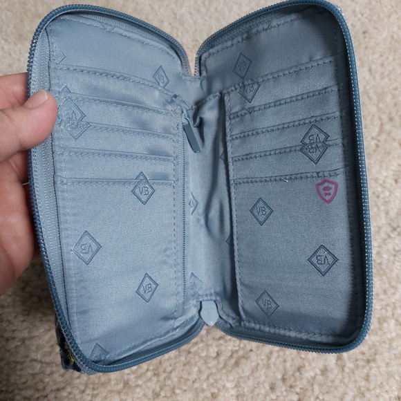 Vera Bradley Blue Floral Wristlet Wallet - Picture 4 of 4